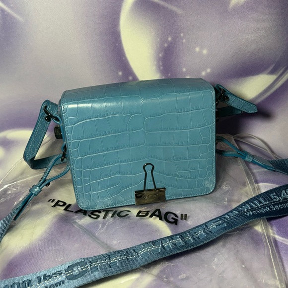 Off-White Sky Blue Purse Handbag - Picture 1 of 7